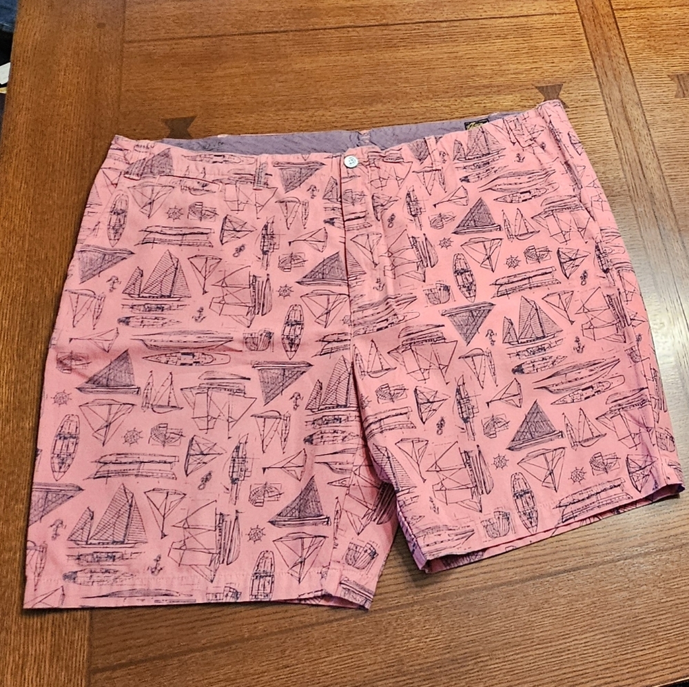 Polo Ralph Lauren Polo RL Naval Tailors Sailboat Print Shorts 48B